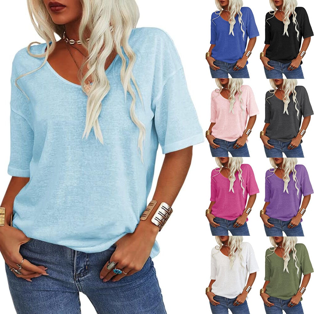 Shirt Mit V Ausschnitt Damen