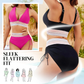High Waisted Tummy Control Color Block Bikini Set