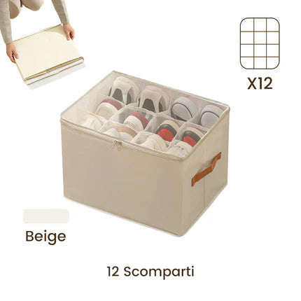 👟 Transparente, faltbare PVC-Schuhbox, wasserdichter Schuhorganizer fürs Büro