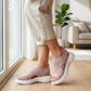 👡 Atmungsaktive Plateau-Sandalen aus Strick für Damen – leicht & komfortabel
