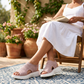 👡 Atmungsaktive Plateau-Sandalen aus Strick für Damen – leicht & komfortabel