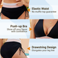 High Waisted Tummy Control Color Block Bikini Set