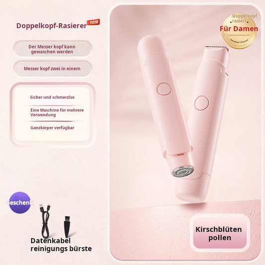 Damen-Multifunktionsrasierer mit Doppelkopf