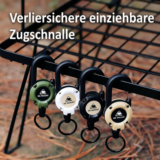 🏆Letzter Tag: 1 kaufen, 2 gratis dazu!🎁3-in-1 Multifunktions-Schlüsselanhänger mit Karabiner und ausziehbarem Jojo