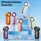 🌀Nur 13.98€ diesen Sommer!!!💨Mini-Handventilator mit LED-Anzeige –👍5-stufiger Turbo-Ventilator im Taschenformat.✨Über USB aufladbar, schnelle Kühlung für Reisen und beim Schminken. Das perfekte Geschenk.  Tragbare Kühlung