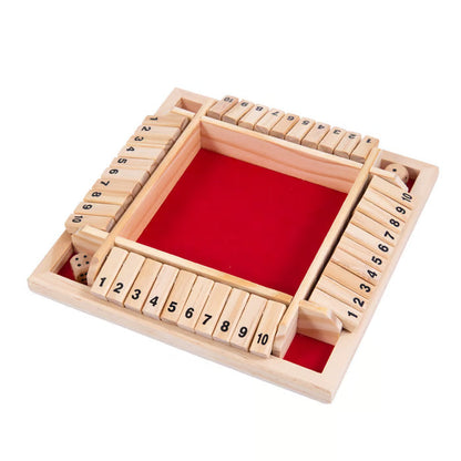 🎲🎲 SHUT THE BOX – Holzwürfel-Brettspiel