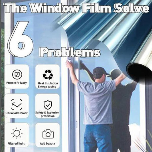 🪟 Sichtschutz- und Wärmeschutzfolie |  🏠 Für Zuhause, Büro und Autofenster – beliebig zuschneidbar – blockiert 99 % der UV-Strahlung – schützt vor Hitze und senkt die Temperatur