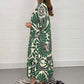 Lässiges, bedrucktes, lockeres Damenkleid