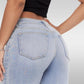 Lockere Jeans mit mittelhohem bis niedrigem Bund