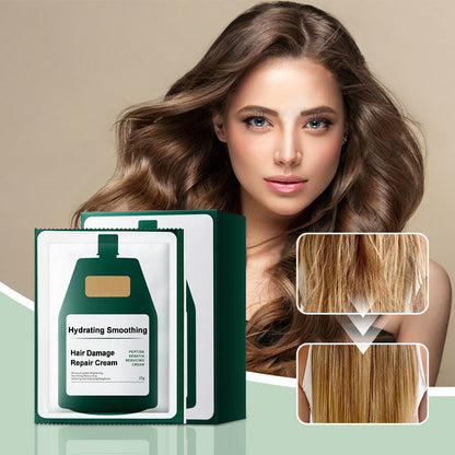 Feuchtigkeitsspendende, glättende Creme zur Reparatur von Haarschäden