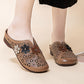 🔥Floral design women's elegant PU leather slide sandals💥