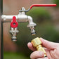 🔥 BLITZANGEBOT: 50 % RABATT! ⚙️ Universeller Gartenwasserhahn aus Edelstahl mit zwei Ausläufen – separate Ventile, besonders robust und einfach zu installieren 🚰