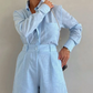 💕Eleganter Zweiteiler für Damen: Langarmshirt & Shorts