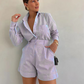 💕Eleganter Zweiteiler für Damen: Langarmshirt & Shorts