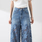 ⏳Begrenzte Zeit 50% Rabatt💥Gespleißte Jeans mit Spitze