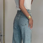 ✨2025 Hot Sale - 50% Rabatt✨👗Jeans mit geradem Bein und Strasssteinen
