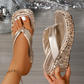 💥Damen Flip-Flops mit dicken Sohlen und Pailletten