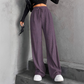 Strukturierte, gerippte Hose mit elastischem Bund und Kordelzug für Damen mit w