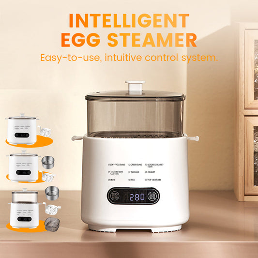 🎁2026 Neues Design🥚✨Mini-Multifunktions-Eierkochset mit Smart Touch Panel🔥