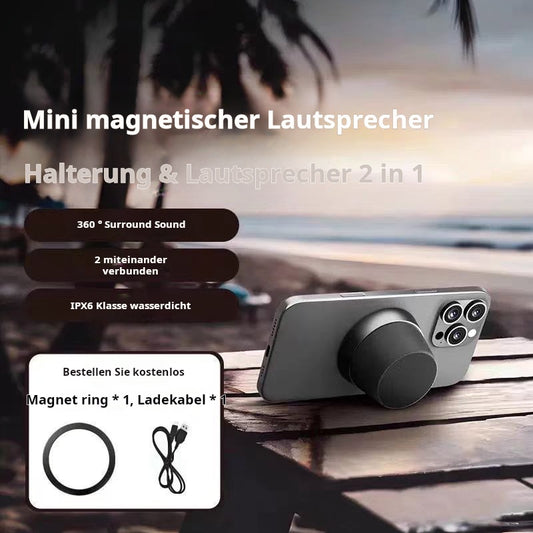Magnetischer tragbarer Mini-Bluetooth-Lautsprecher