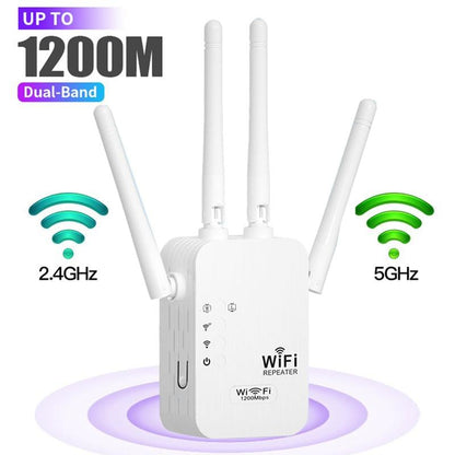 📡 50% RABATT! 🏠 1200Mbps WiFi Verstärker – Dual Band, Stabiles Signal im ganzen Haus & Einfache Einrichtung 🌐