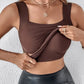Damen Thermo-Tanktop mit U-Ausschnitt und integriertem BH