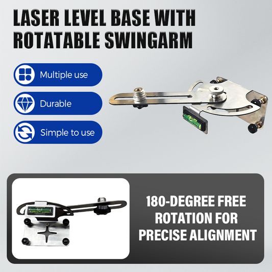 Lasernivellierbasis mit drehbarem Schwenkarm