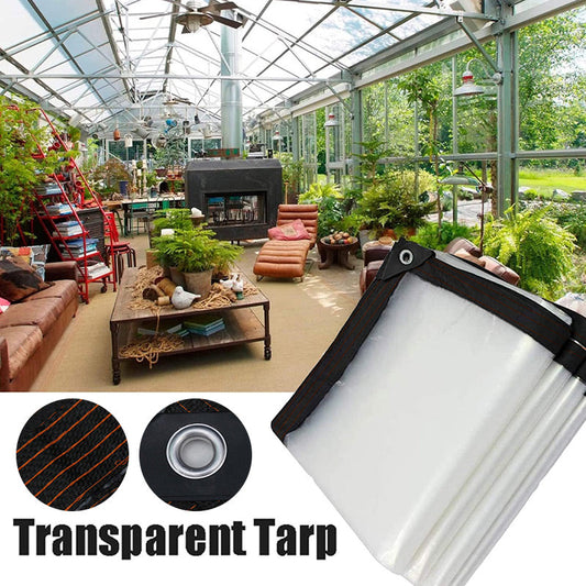 ⏳50 % Rabatt für kurze Zeit⏰Hochbelastbare transparente wasserdichte isolierte Plane🛡️🌧️