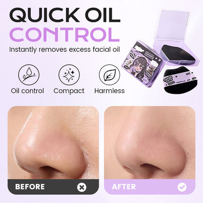 Ölabsorbierendes Papier mit Puderquaste