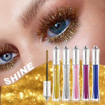 🌟Wasserfeste, funkelnde, farbige Mascara