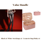 Vorteilspaket: 8D Oil-Sheen Rose Spitzenstrümpfe