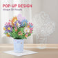 3D-Pop-up-Blumenstrauß-Grußkarte