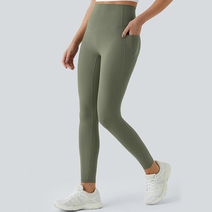 Leggings mit hoher Taille und Taschen
