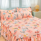 🌙3-teiliger Rüschenbettrock – Eleganter Fall & einfaches Wechseln | Romantisches Schlafengehen 🛏️🌹