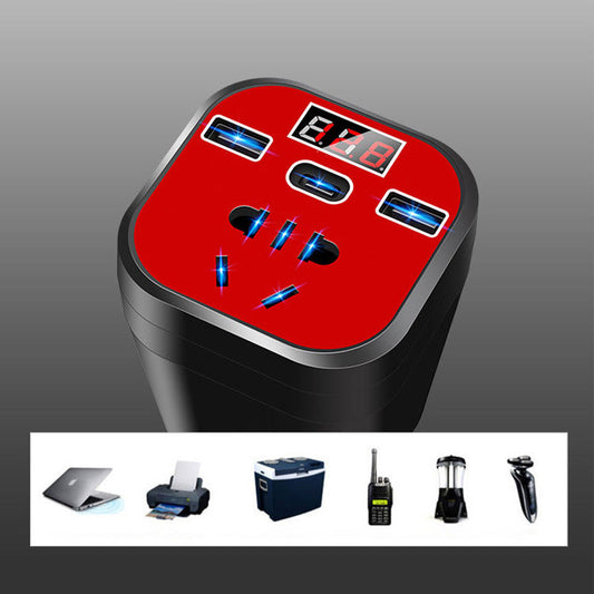 Ideales Geschenk – Automontiertes Cup-Wechselrichter-Konverter-QC-Ladegerät