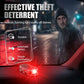 Solarbetriebene Diebstahlwarnleuchte für Autos