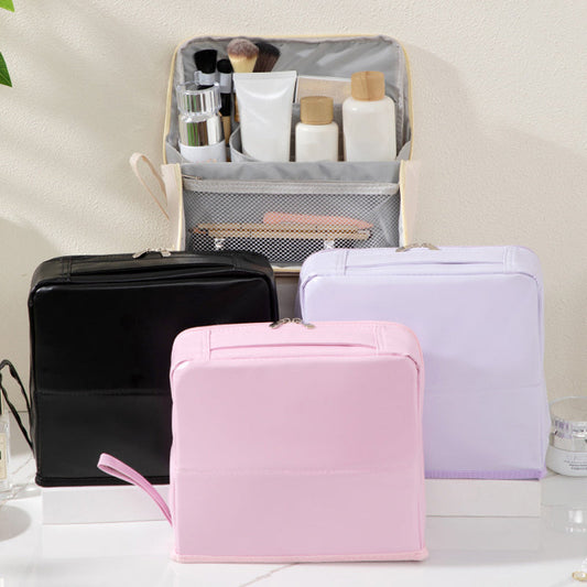 💅💄 Stilvolle, unterteilte Kosmetiktasche für die Hand｜Übersichtliche Aufbewahrung für Kosmetikartikel