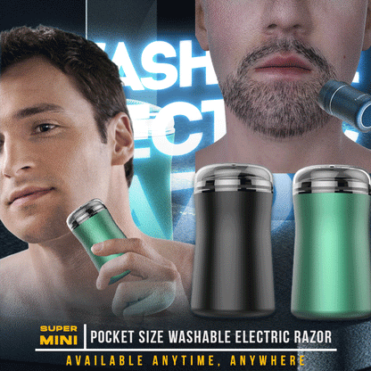 🔥🔥🔥Weihnachtsverkauf【 Super-hoher Rabatt】——🪒Waschbarer elektrischer Rasierapparat im Taschenformat