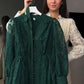 🔥Solange der Vorrat reicht 50 % Rabatt!🎉Vintage besticktes Kleid mit Laternenärmeln