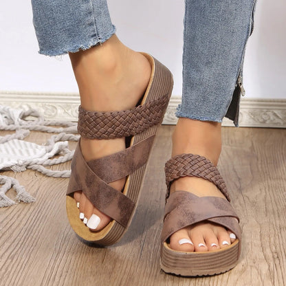 👡 LIMITED-TIME 55% RABATT! ✨ Plateau-Sandalen – California-Casual, Vegan, Keilabsatz ✨