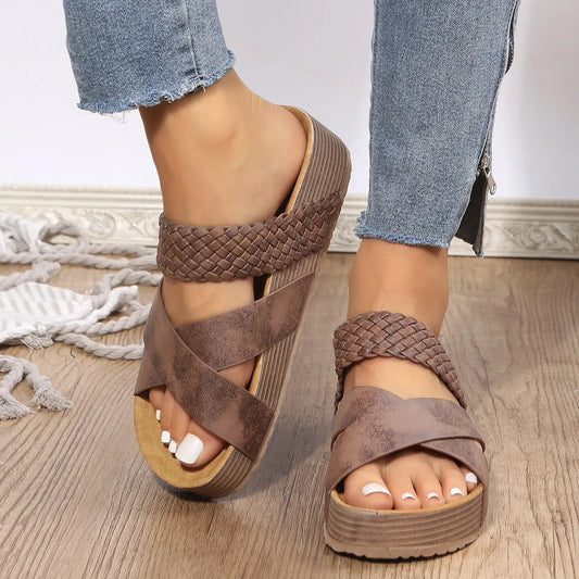 👡 LIMITED-TIME 55% RABATT! ✨ Plateau-Sandalen – California-Casual, Vegan, Keilabsatz ✨