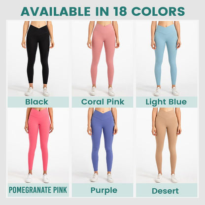 V-Line – Leichte, dehnbare Crossover-Leggings