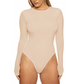 Langärmeliger Stretch-Body mit Rundhalsausschnitt für Damen