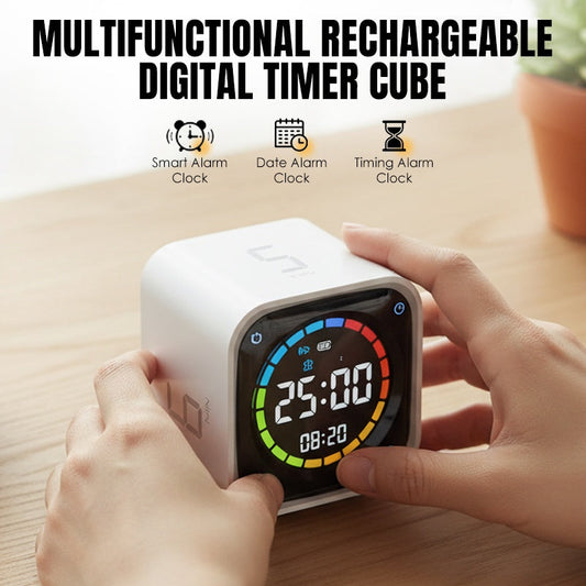 Multifunctional Rechargeable Digital Timer Cube