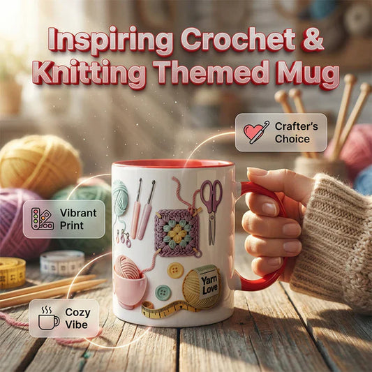 💎 LETZTER TAG: 50% AUF DIE „YARN LOVE“-TASSE! 💎 Perfektes Geschenk für Bastelfreunde – Spülmaschinenfest ✨