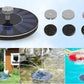 Solarbetriebener schwimmender Springbrunnen