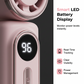 Tragbarer Clip-Ventilator mit LED-Anzeige