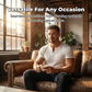Einfarbiges Slim-Fit-Henley-Shirt für Herren
