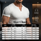 Einfarbiges Slim-Fit-Henley-Shirt für Herren