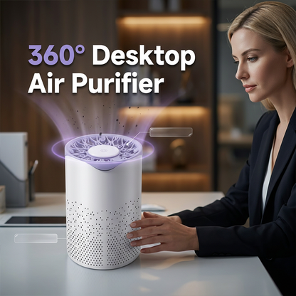 360°-Tischluftreiniger mit USB-Stromversorgung